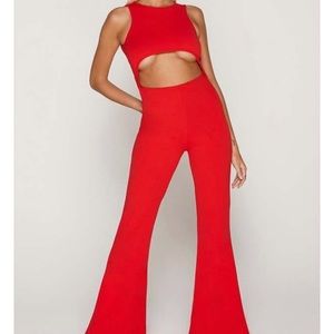Red jumpsuit